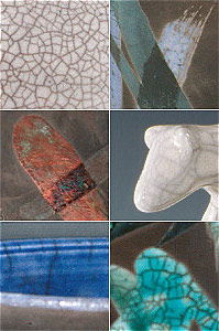 Raku examples close-up